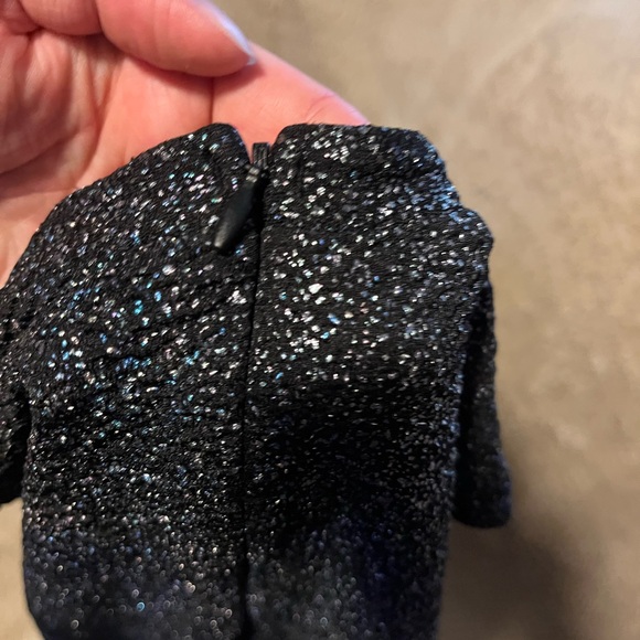 Aqua fitted dazzling dress - Picture 3 of 5